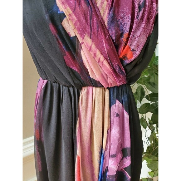 Tibi Multicolor 100% Silky One Shoulder Dress - Picture 3 of 12